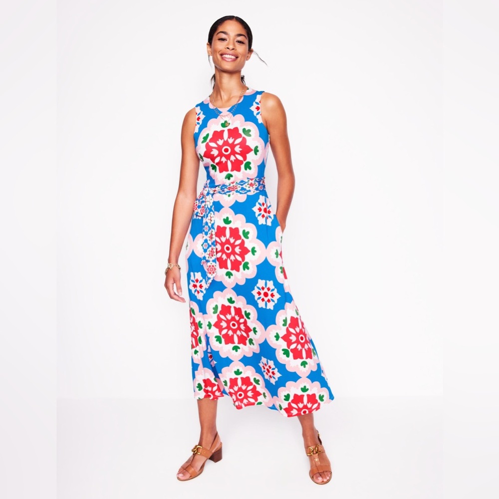 Boden Multicolor Floral Maxi Dress